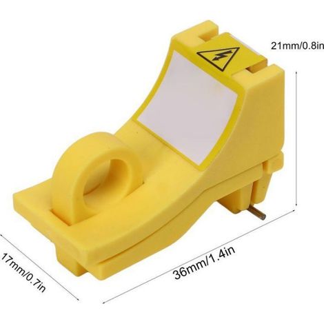 2pcs Dispositif de verrouillage de disjoncteur miniature - Nylon renforcé Résistance mécanique élevée (1/5)