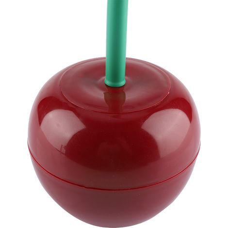Porte-brosse WC Cherry - Forme Nettoyage - Ensemble sur pied - Accessoire de salle de bain - Rouge foncé (1/5)