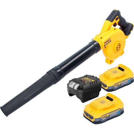 Soplador / soplador de hojas sin cable DeWalt DCV 100 E2 18 V + 2x batería Powerstack 1,7 Ah + cargador (1/5)