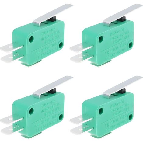 Lot de 4 micro-interrupteurs de fin de course KW3-OZ 16 A 125/250 VAC compatibles avec les imprimantes d'outils électriques (1/5)