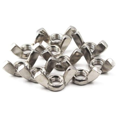 20pcs M5 en acier inoxydable 304 papillon écrou ensemble, écrou de renfort de torsion manuelle (1/5)