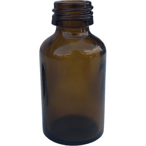 Bottiglietta in vetro scuro da 20 ml, senza contagocce (confezione da 135 pz)
