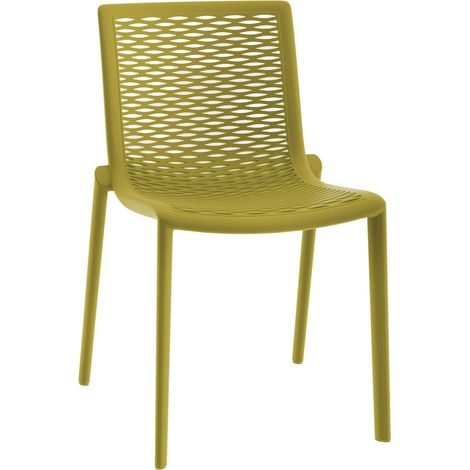Chaise Netkat Resol plastique vert - Lot de 4 (1/5)