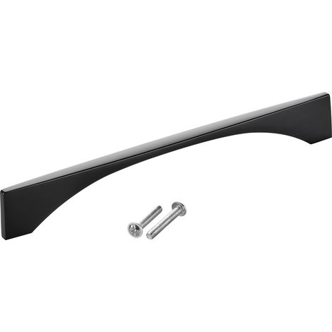 SOTECH Möbelgriff Bügelgriff Blackline XIV schwarz matt Schubladengriff Schrankgriff inkl. Schrauben - Bohrlochabstand (BA) 160 mm, 1 Stück (1/4)