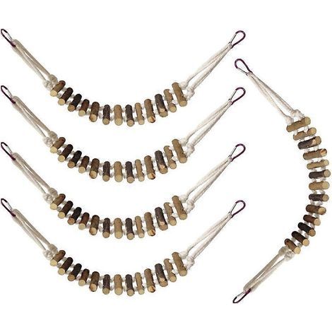 Set mit 5 Holzvögeln, robustes Spielzeug für Papageien, Ständer und Käfig. (1/5)