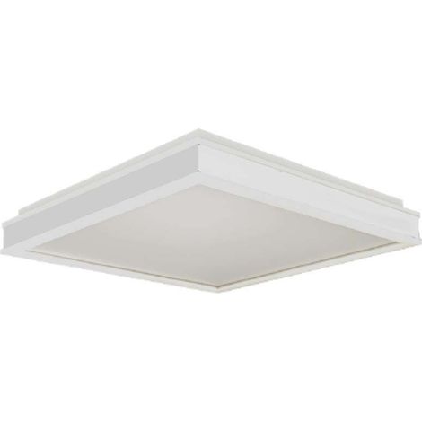 Lámpara de techo LED cuadrada V-TAC de 18 W, blanca, blanco natural