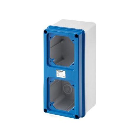 BOÎT.AVEC COUV.PLAST.BL.VE.ST.SBF IP67 GEWISS GW66741N
