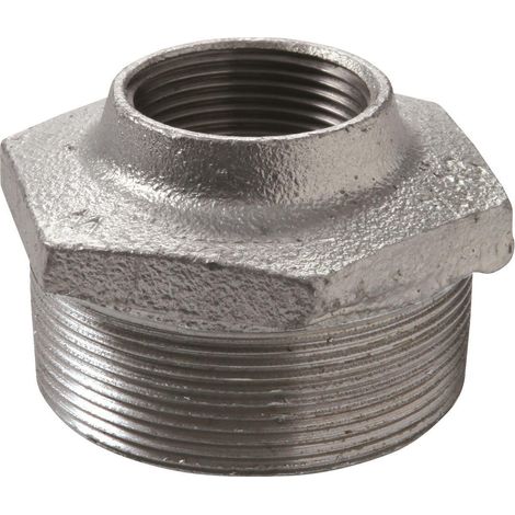 Réducteur en fonte d'ajustage n° 241, galvanisé, 11/4" x 1"