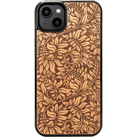 Custodia in legno Bewood per iPhone 15 Plus FOGLIE DI MELA (1/5)