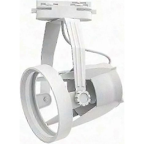 Support de rail réglable E27 PAR30 pour éclairage commercial, blanc (1/5)