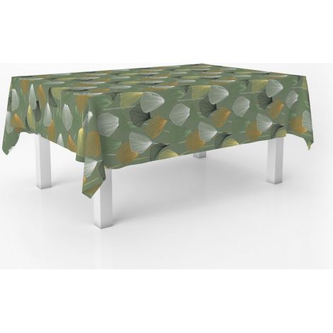 Nappe Toile cirée Lavable rectangulaire 180x140 cm Vert (1/5)