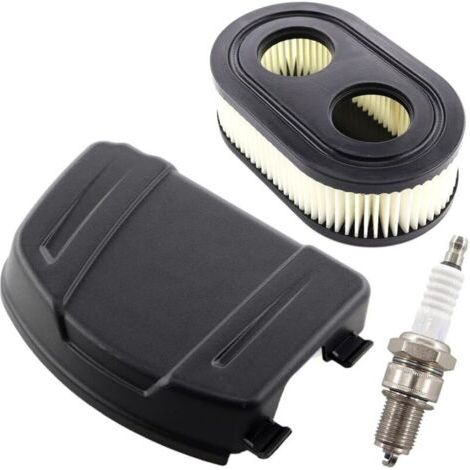 Couvercle de filtre à air 594106, filtre à air pour tondeuse à gazon, bougie d'allumage F6TC, compatible avec les petits modèles verticaux Briggs & Stratton 625E, 625EXi, 650EXi, 675EXi