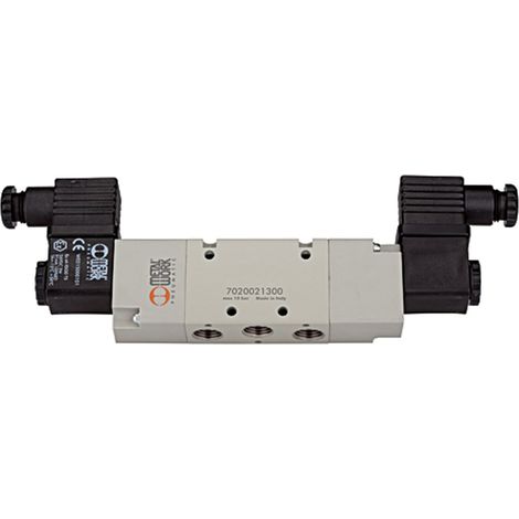 Riegler 5/2-Wegeventil, Diff.-kolb., elektropn., bistabil, G 1/8, 12 V DC