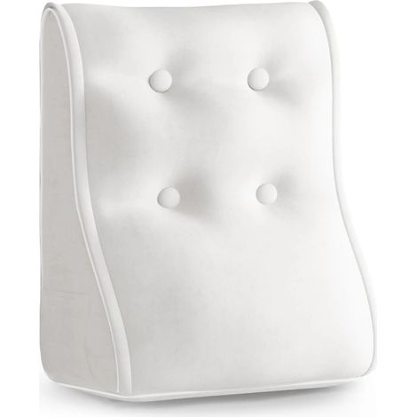 Cuscino ergonomico modulare in velluto - Bianco Cuscino ergonomico modulare in velluto - Bianco 40 cm (1/4)