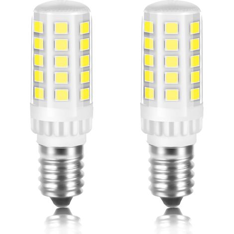 Ampoule LED E14 4W 500LM, Blanc Froid 6000K, 4W Remplace les Ampoules Halogènes de 40W, Éclairage LED pour Hotte de Cuisine, Machine à Coudre, Salon, Non-dimmable, Lot de 2 (1/5)