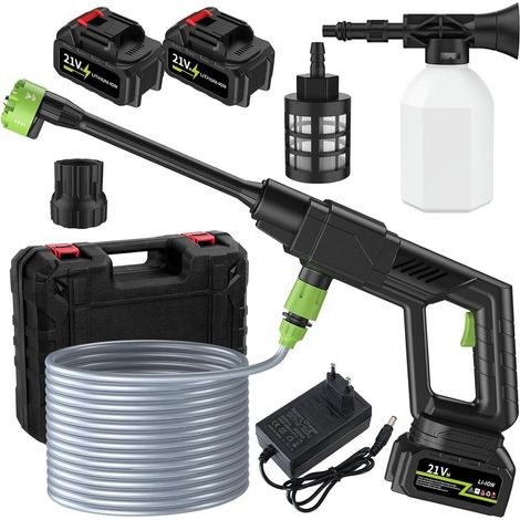 Nettoyeur haute pression électrique 500PSI avec 6 Bus en 1 2 nettoyeurs Haute Pression Rechargeables à Batterie (1/4)