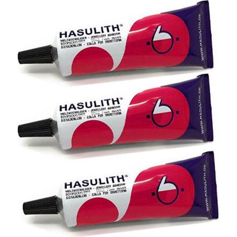3 tubes de colle pour bijoux - Hasulith - Collier - Bracelet - Boucles d'oreille - 30ml