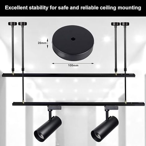 Ceiling Canopy Ceiling Rose Wire Cover, Ceiling Metal Ceiling Cover Wire Cover, Junction Box for Canopy, for Home, Garden, Hanging or Chandelier (1/4)