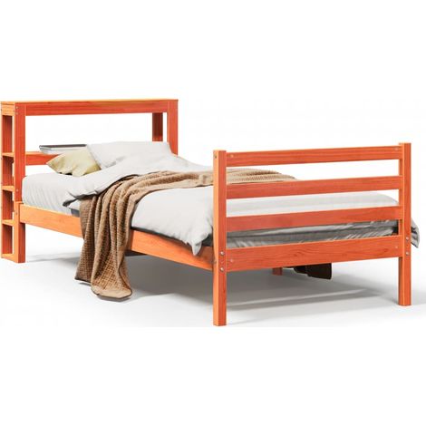 Maison Exclusive - Letto senza Materasso Marrone Cera 75x190 cm in Legno di Pino