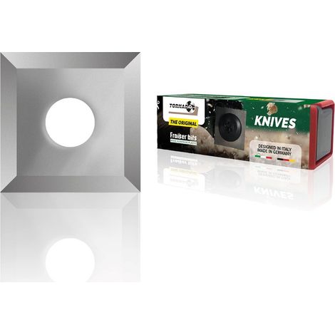 Plaquettes Carbure - 4 tranchants [quadratique]  10.5 X 10.5 [10X] - TORNADO® - Fraiser (1/4)