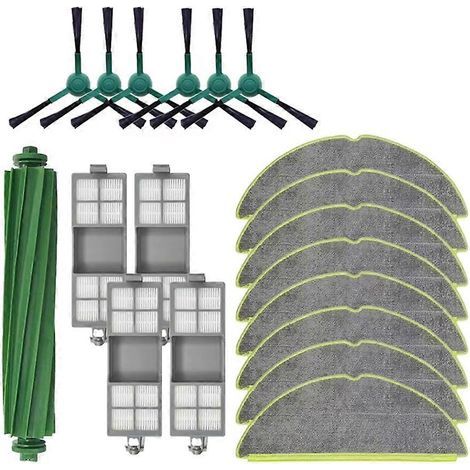 Kit de 19 Accessoires iRobot Roomba 205 Combo 205 Vac, Brosse Principale Brosse Latérale Filtre HEPA Chiffon, Rechange Robot (1/5)