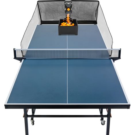YISSALE -Outillage -Machine à lancer de balles de tennis de table, machine de frappe de tennis + filet de capture de balles + collecteur de balles avec balles en ABS, 100 pièces. (1/5)