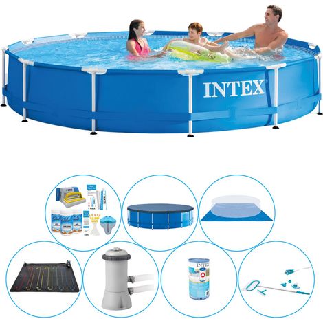Intex Piscine Tubulaire Ronde - 366x76 cm - 7-pièces  S20428 (1/5)