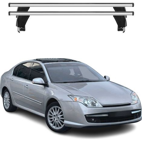 OMAC Dachträger Querträger Alu für Renault Laguna III 2008-2015 – Abschließbar – T-Nut – City-Crash-getestet – Max. 50 kg Silber (1/5)