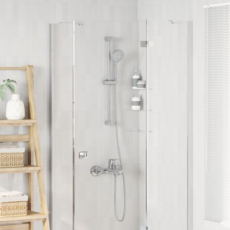 vidaXL  Shower System Set  Chrome 71 cm Stainless Steel