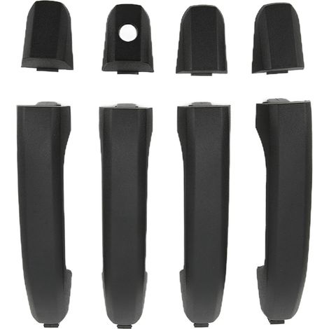 Maniglia porta esterna per auto in ABS nero, ricambio per Chevrolet Silverado 1500 2500HD 3500HD con OEM 23236150 22923605, kit di 4 maniglie e 4 coperture (1/5)