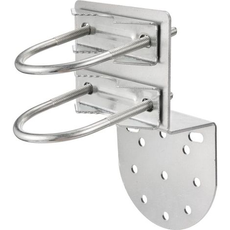 Support mural pour antenne TV – Fixation mât antirouille – Compatible 25-50mm – Résistance à la corrosion – Kit de montage extérieur