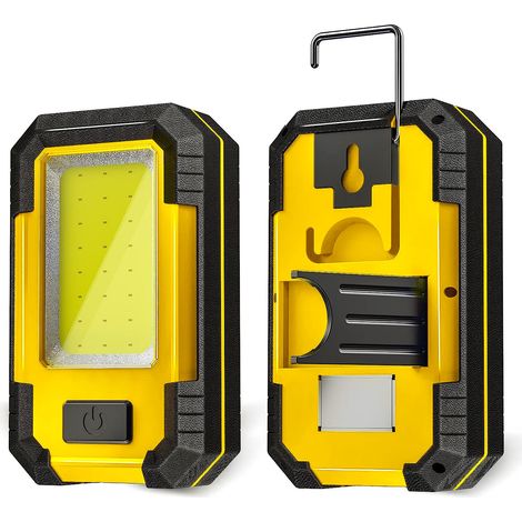 Lampara Linterna de Taller LED recargable USB COMPACTA y Bateria externa POWERBANK para cargar movil 4000 mAh, 600 Lm (1/5)