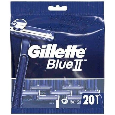 RASOIO GILLETTE BLUE II IN CONFEZIONE MAXI DA 20 RASOI
