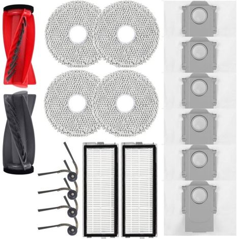 Kit d’accessoires – 18 pièces – Compatibles avec certains robots – Brosses, filtres, sacs – Entretien (1/5)