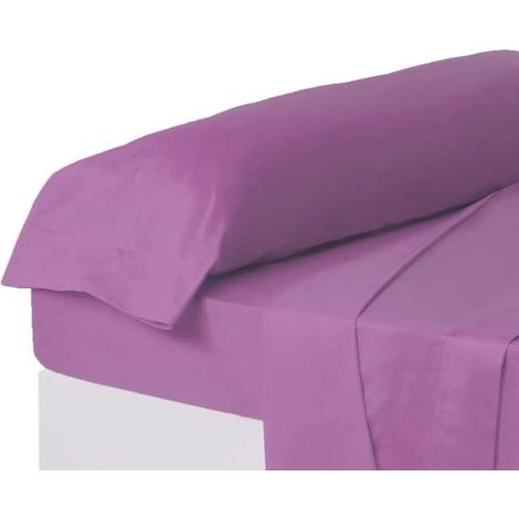Taie d'oreiller - JUANIO - 110x45 cm - Polyester-coton 114 g/m² - Anti-acarien - Violet clair