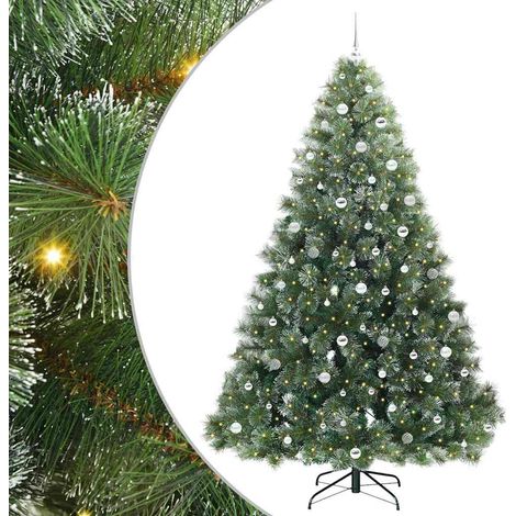 Sapin de Noël,Arbre de Noël artificiel avec 300 LED Vert 240 cm PE et PVC CFW72825 (1/5)