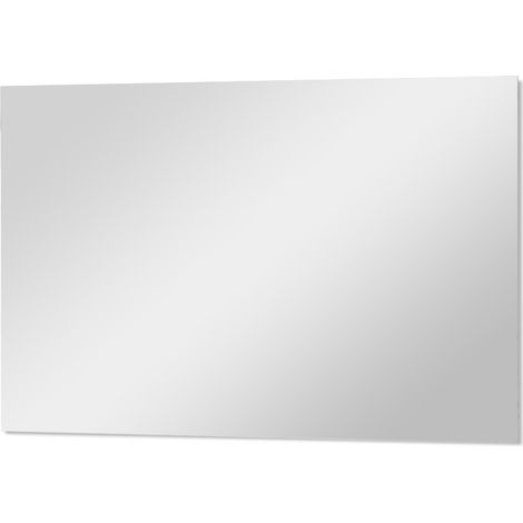 Specchio bagno 100x60 cm a filo lucido con installazione reversibile (1/4)