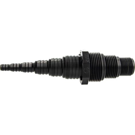 Haas OHA Pumpenanschluss Pumpennippel gerade, mit AG 3/4, 1 und 1 1/4 Zoll - für Schlauch von Ø 8,3 bis 33,5 mm (1/4)