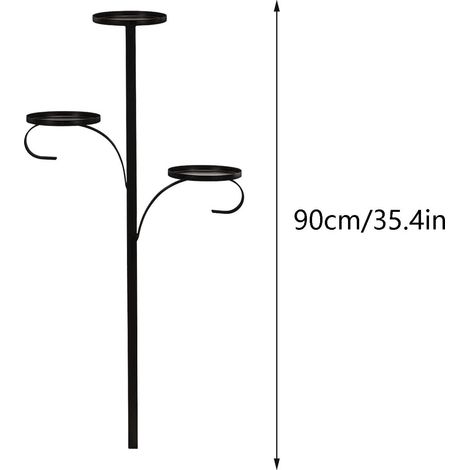Tree Topper - Candelabra 3 Niveaux - Pour Arbre De Noël Intérieur - Hauteur 90 cm - 2 Pièces (1/4)