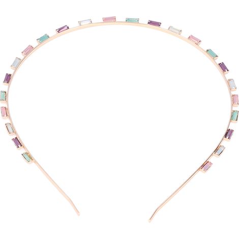 Strass-Tiara, bequemes Gummiband, glänzend und praktisch, leichtes, mehrfarbiges Haaraccessoire 712 (1/5)