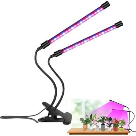 Éclairage horticole LED - Double lampe de croissance à spectre complet avec pince-AquaForge (1/5)