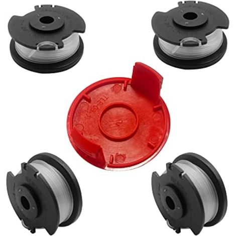 Ligne de Bobine pour Débroussailleuse Einhell GE-CT 18/28 Li et GE-CT 18/28 Li TC, Diamètre 1,6 mm 4,9 m de Longueur (4 Bobines + 1 Housse) (1/5)