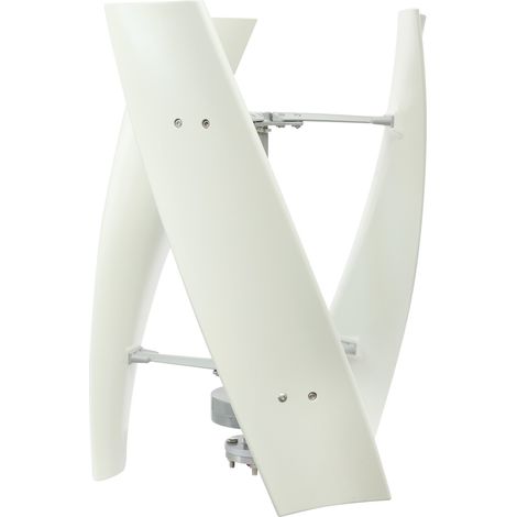 Éolienne verticale - 100 W - 24 V - Blanc - Générateur éolien silencieux avec aimant permanent - Pour maison, bateau, camping-car, vitesse du vent de démarrage 2,5 m/s (1/5)