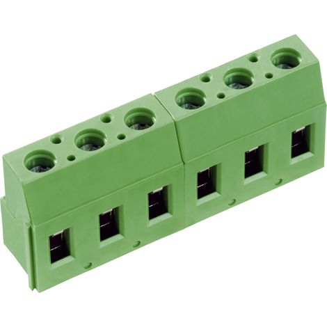 PTR Hartmann 50710040213E Schraubklemmblock 2.50 mm² Polzahl 4 Grün 1 St.