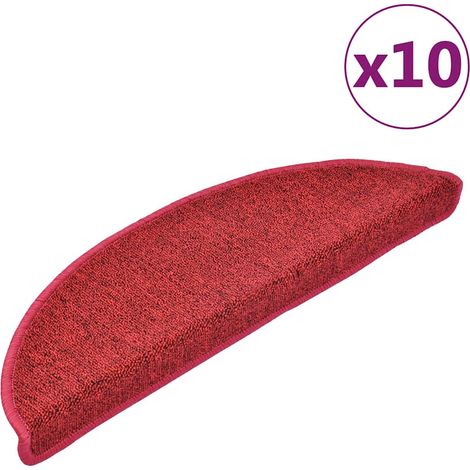 Maison Exclusive - Alfombrillas para escaleras 10 uds. 56 x 17 x (1/5)
