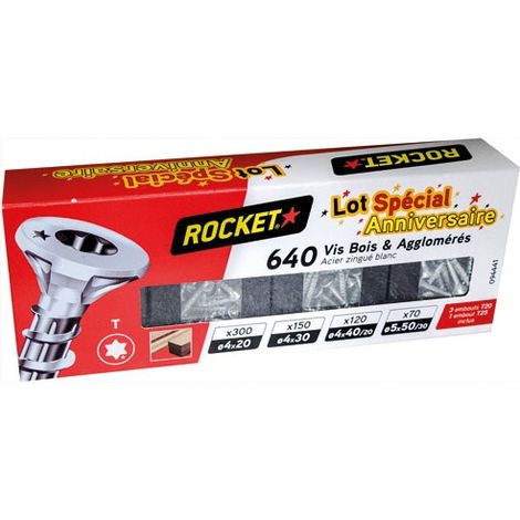 Vis vynex rocket tête torx pénétration rapide