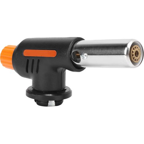 Chalumeau de cuisine à butane avec allumage électronique, flamme réglable jusqu'à 1300 °C, idéal pour le travail des métaux et les barbecues. (1/5)
