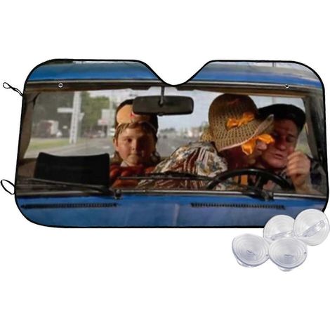Pare-soleil de voiture Retour vers le futur Marty McFly et Emmett Brown, pare-brise, accessoires auto, pare-soleil personnalisé inspiré du film, protection solaire 9 (1/5)