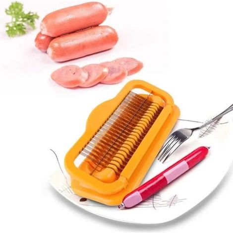 Trancheuse à banane, Trancheuse à oeufs, fil en aluminium et acier inoxydable, Coupe-fruits, Trancheuse à fraises multi-usages (1/4)