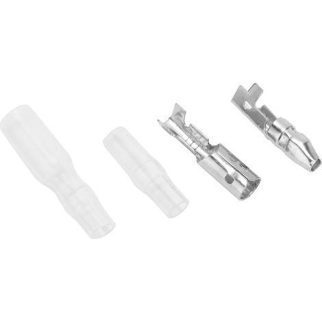 Kit de 200 connecteurs de bornes 4,0 mm pour câbles électriques automobiles (argenté) (1/5)